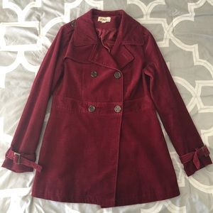 Forever 21 red coat. Size Large. NWOT